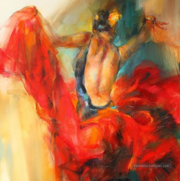 Belle fille Dancer AR 03 impressioniste Peinture à l'huile